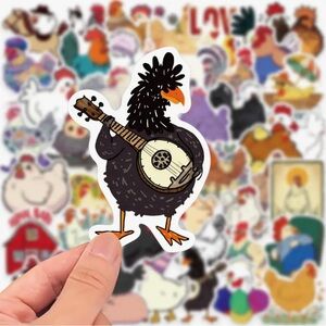 50 Funny Chickens Stickers Poultry Shenanigans